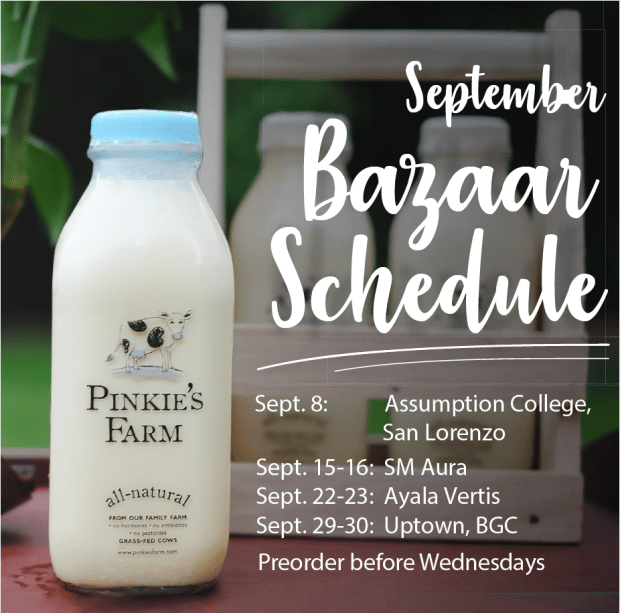 PF Bazaar Schedule Sept